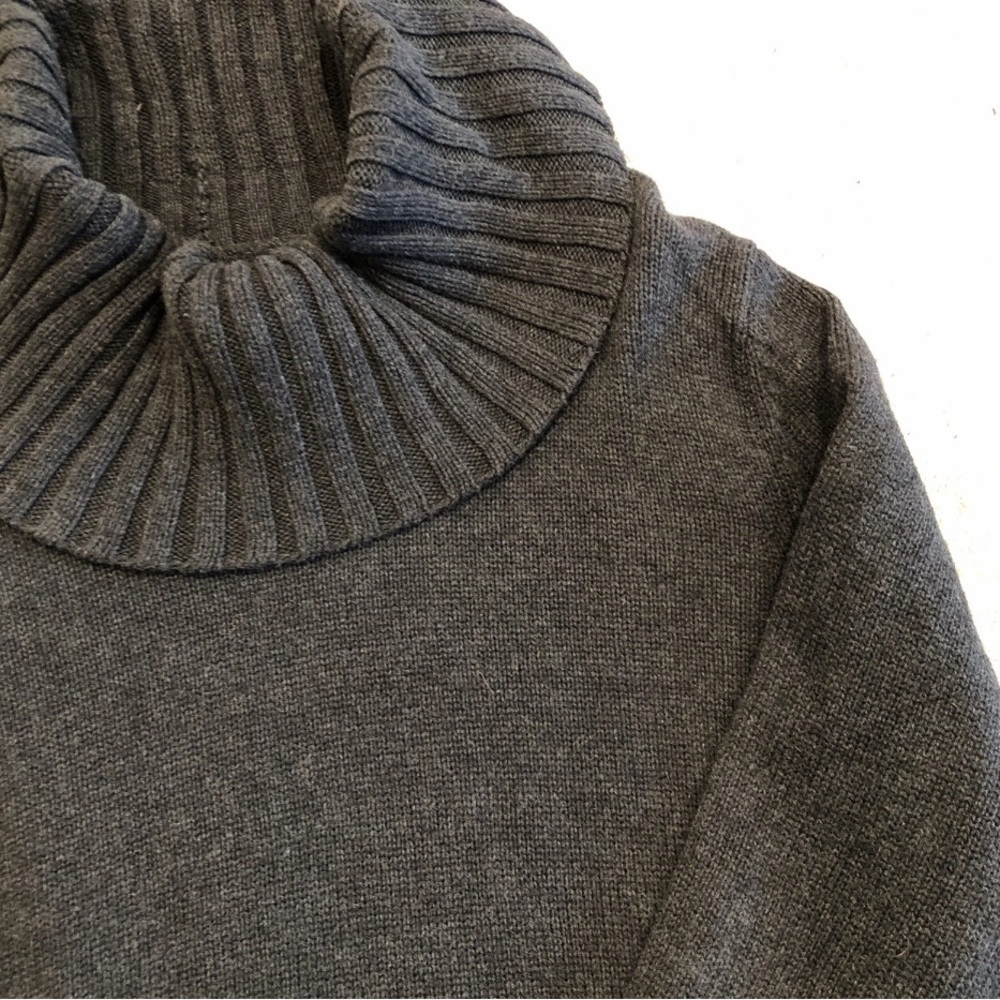 Gray Turtleneck Sweater